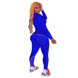 Positioning digital printed sports long sleeved pants set