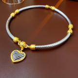 Love Magnet Metal Necklace Versatile Collar Chain