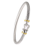 Stainless steel horseshoe buckle bracelet(5 pcses)