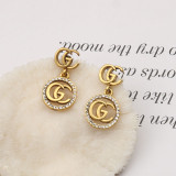 Vintage long circular earrings