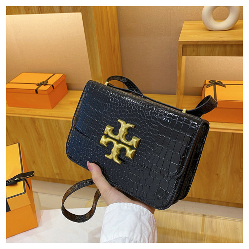Crocodile pattern small square bag single shoulder crossbody women's bag