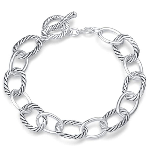 Stainless steel oval bracelet(5 pcses)