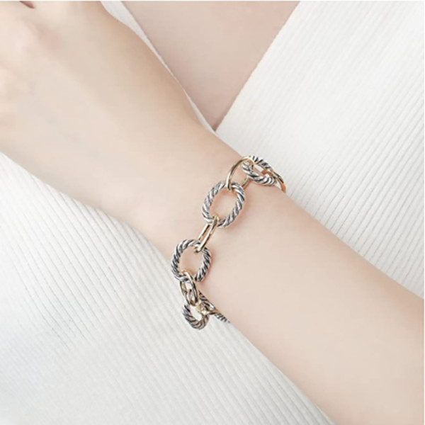 Stainless steel oval bracelet(5 pcses)