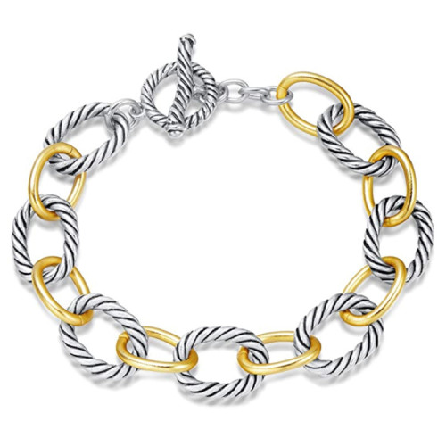 Stainless steel oval bracelet(5 pcses)