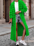 Women's tassel knitted jacket