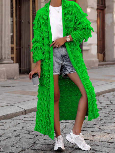 Women's tassel knitted jacket