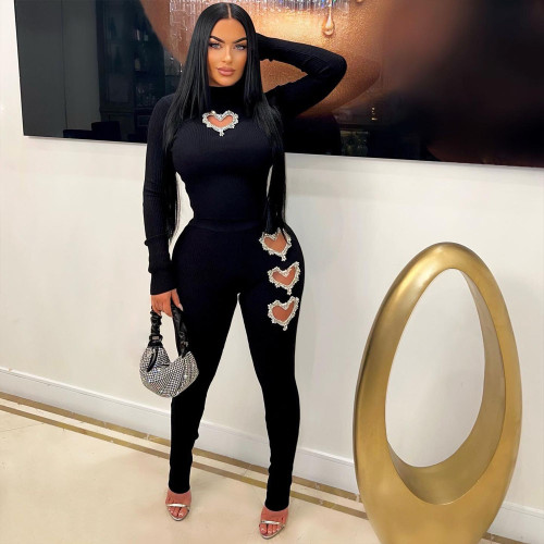 Heart shaped hot brick solid color set