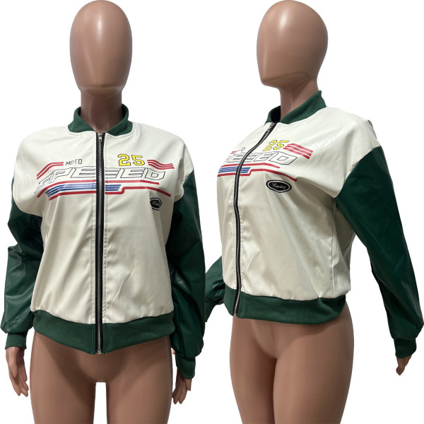 Vintage hip-hop loose and versatile baseball racing suit