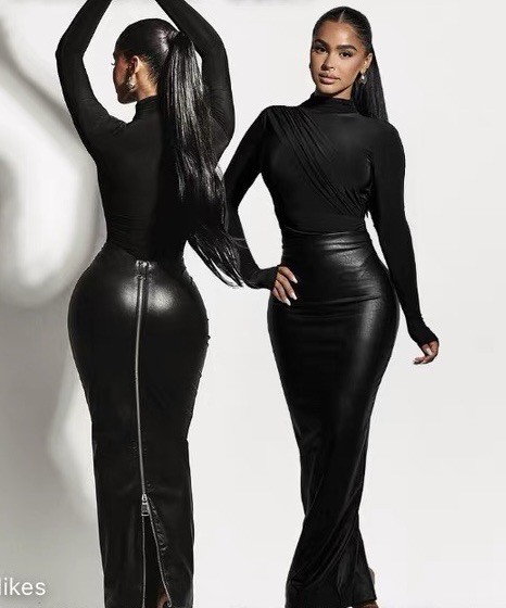 Loose and fashionable drawstring jumpsuit with straps
