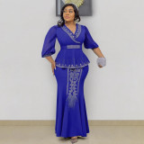 Slim fitting dress two-piece set