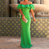 Temperament Long Wrap Hip Skirt
