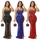 Sexy Sling Hot Diamond Split Open Leg Hot Diamond Dress