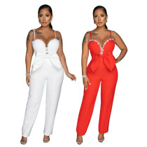 Hand ordered diamond chain slim fit jumpsuit Hand ordered diamond chain slim fit jumpsuit