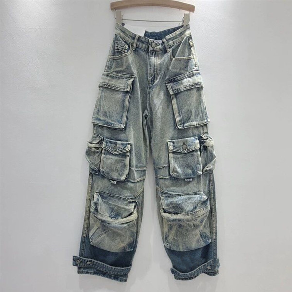 Wash gradient workwear casual jeans