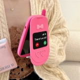 Flip phone design mirror suitable for iPhone 15 Promax Apple 13/14 phone case 11/12