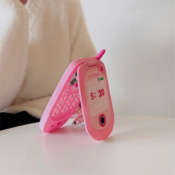 Flip phone design mirror suitable for iPhone 15 Promax Apple 13/14 phone case 11/12