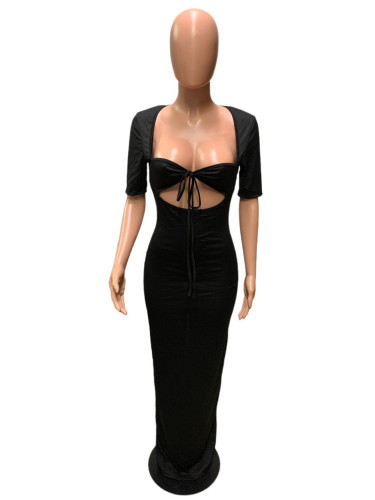 Slim fit slit sexy long skirt