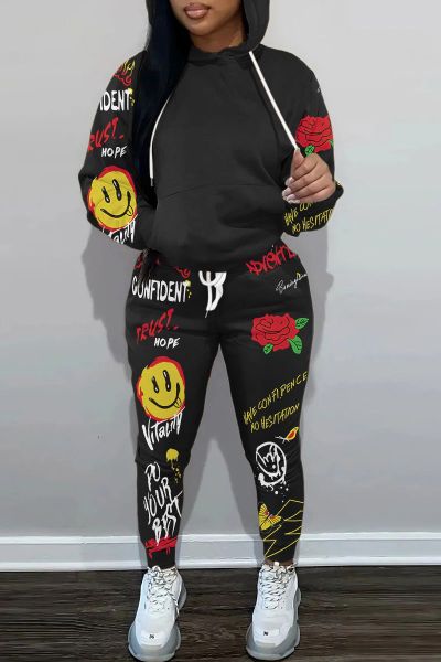 Women's hooded hoodie set