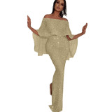 Chest wrapped one shoulder dress