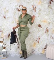 Casual wardrobe and pants set, two-piece set