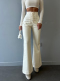 Sexy high waisted pants, flared pants, leather pants