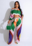 Personalized printed pants set