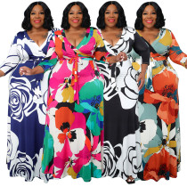 Pocket tied waist cinched sexy dress