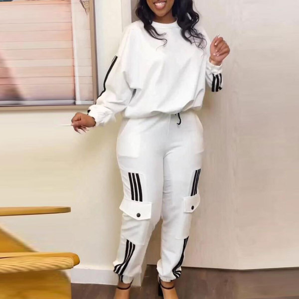 Casual pants pullover set