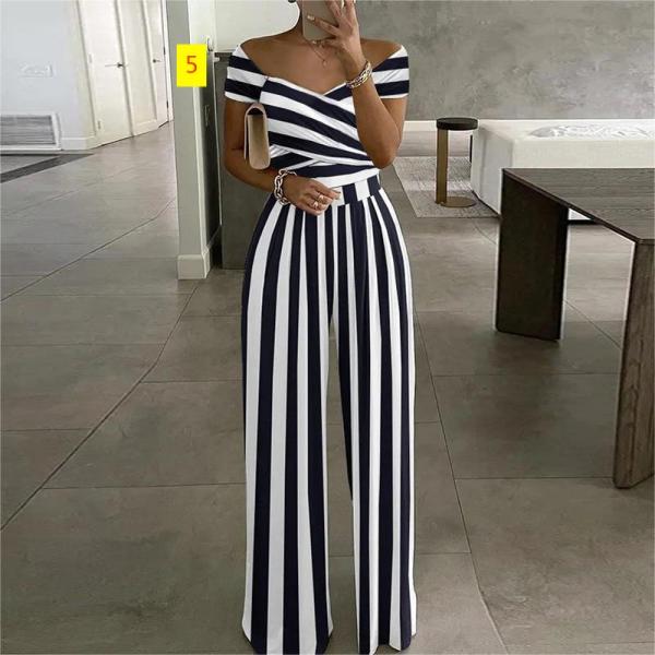 One shoulder printed style commuting casual high waisted jumpsuit