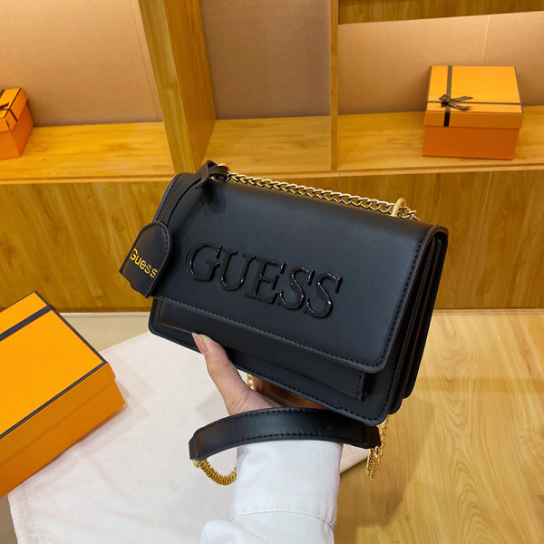 Single shoulder crossbody chain bag with letter small square bag