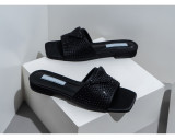 Triangle logo thick heel oversized women's shoes