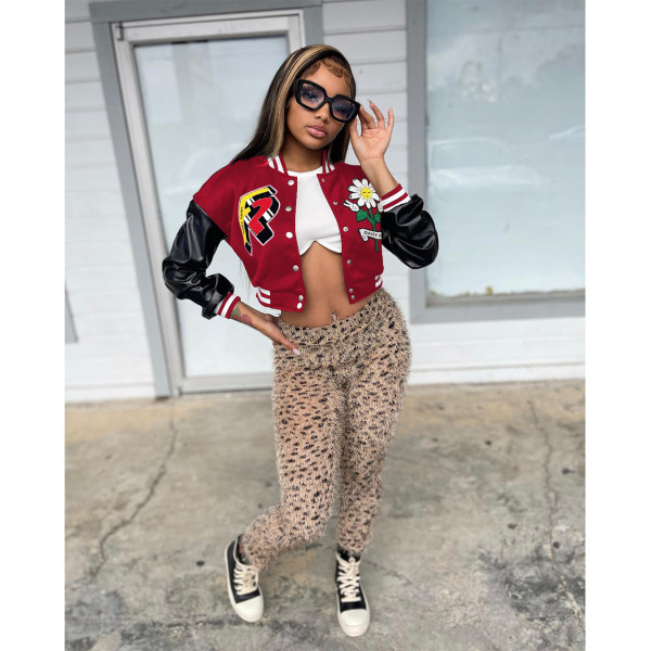 Jacket jacket embroidered baseball jacket