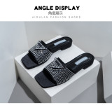 Triangle logo thick heel oversized women's shoes