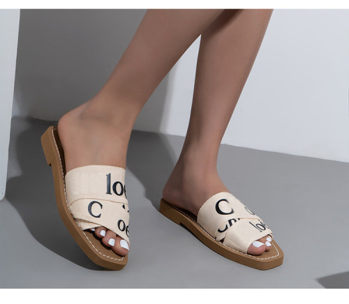 Canvas foam slippers