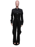 Jumpsuit elastic workwear pants