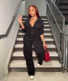 Jumpsuit elastic workwear pants