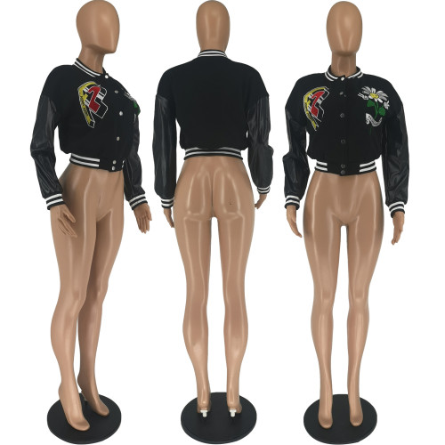 Jacket jacket embroidered baseball jacket