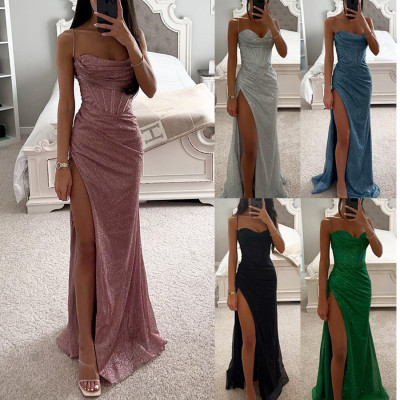 Loose casual slit women's dress