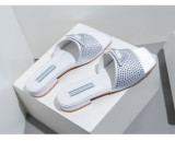 Triangle logo thick heel oversized women's shoes