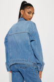 Loose casual regular denim jacket