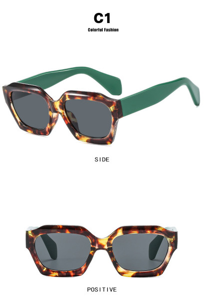 Polygonal irregular sunglasses