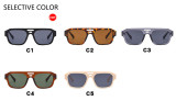 Double beam pilot sunglasses