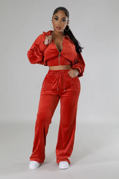 Fashionable non toppling cardigan open waist two-piece set
