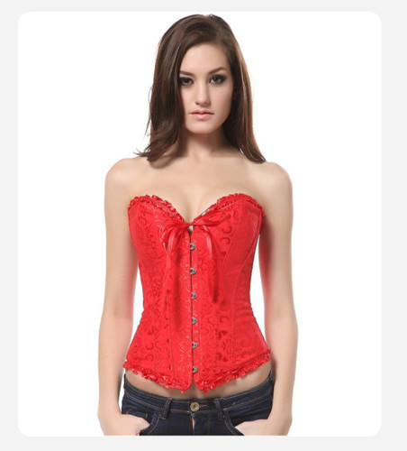Tight corset can be worn externally to support the chest, tighten the abdomen, and shape the body