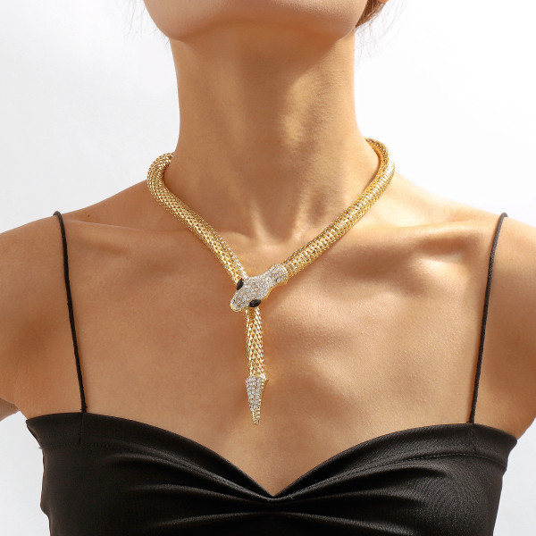 Exaggerated Snake Necklace
