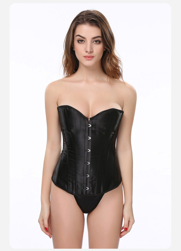 Tight fitting clothing with steel buckle and waistband for shaping the body