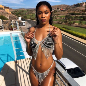 Water Diamond Body Chain Underwear