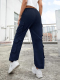 Work pants loose straight leg leggings
