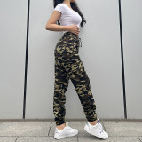 Sports pants camouflage printed floral bouquet leggings