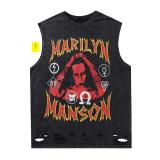 Sleeveless T-shirt men's loose shoulder vest
